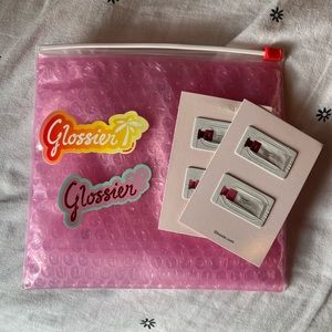 🆕 Glossier Stickers, Cloud Paint, & Pouch Bundle